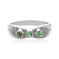 Anillo en plata con Alejandrita ojos de gato