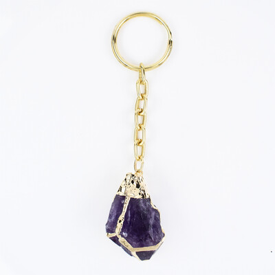 Accesorio en acero inoxidable con Amatista