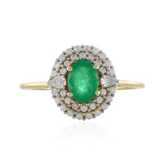 Anillo en oro con Esmeralda de Zambia (Adela Gold)