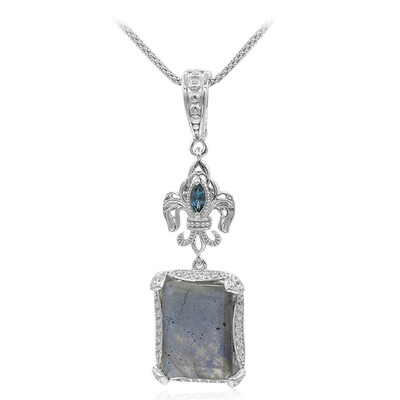 Collar en plata con Labradorita (Dallas Prince Designs)