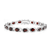 Brazalete en plata con Granate