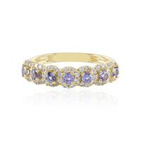 Anillo en oro con Tanzanita