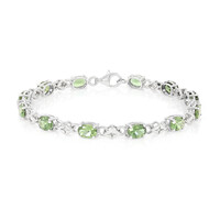 Brazalete en plata con Apatita de Rusia