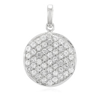 Colgante en plata con Topacio blanco