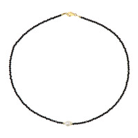 Collar en plata con Espinela negra