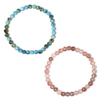 Brazalete con Cuarzo Fresa