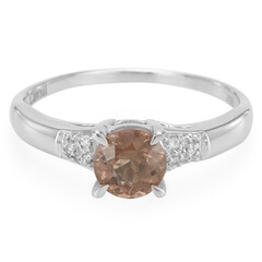 Anillo en plata con Turmalina cuprífera