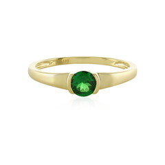 Anillo en oro con Tsavorita