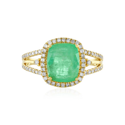 Anillo en oro con Esmeralda de Etiopía (AMAYANI)