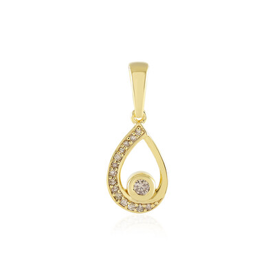 Colgante en plata con Diamante champán I2