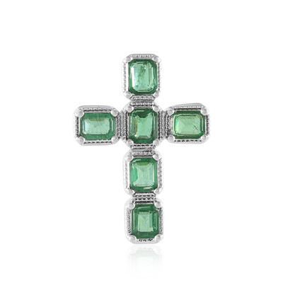 Colgante en plata con Apatita verde