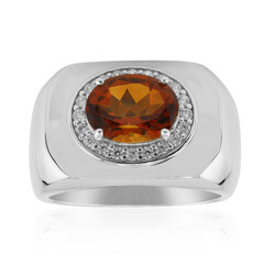 Anillo en plata con Citrino de Madeira