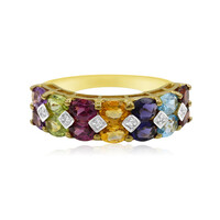 Anillo en plata con Rodolita