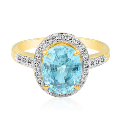 Anillo en oro con Zircón de Ratanak Kirí (Adela Gold)
