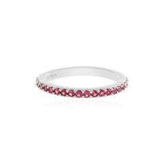 Anillo en plata con Espinela roja noble