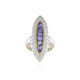 Anillo en plata con Tanzanita (Gems en Vogue)