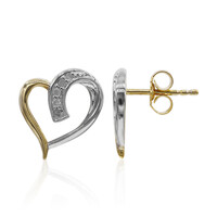 Pendientes en plata con Diamante PK (I)