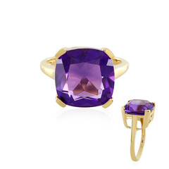 Anillo en plata con Amatista de Zambia