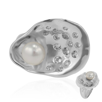 Anillo en plata con Perla Freshwater