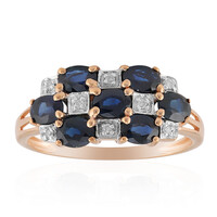 Anillo en oro con Zafiro de Kanchanaburi