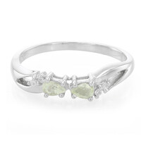 Anillo en plata con Turmalina cuprífera