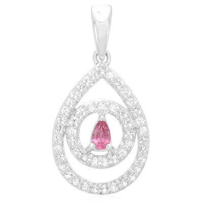 Colgante en plata con Turmalina rosa