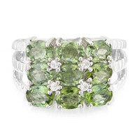 Anillo en plata con Turmalina Paraíba