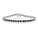 Brazalete en plata con Espinela negra