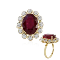 Anillo en oro con Rubí de Madagascar (D'vyere)
