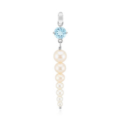 Colgante en plata con Topacio azul cielo (Michelle Albala)
