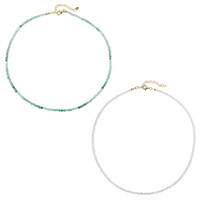 Collar en plata con Grandidierita
