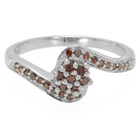 Anillo en plata con Diamante fantasía
