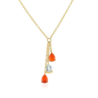 Collar en plata con Cornalina