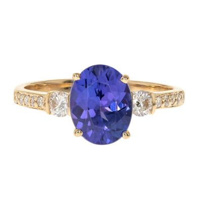 Anillo en oro con Tanzanita AAA (CIRARI)