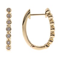 Pendientes en oro con Diamante I1 (H)  (CIRARI)