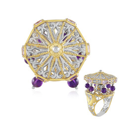 Anillo en plata con Amatista Rosa de Francia (Gems en Vogue)