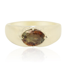 Anillo de hombre en oro con Andalucita