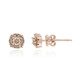 Pendientes en oro con Diamante rosa de Francia de Argyle SI1 (Annette)