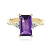 Anillo en plata con Amatista de Zambia