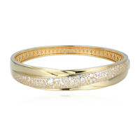 Brazalete en plata con Zircón(Adela Silber)
