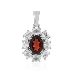 Colgante en plata con Granate de Mozambique