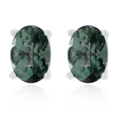 Pendientes en plata con Apatita Cromada
