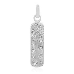 Colgante en plata con Topacio blanco