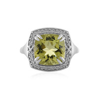 Anillo en plata con Quarzo limón