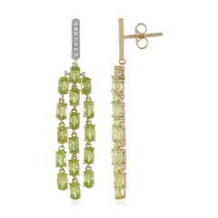 Pendientes en plata con Peridoto