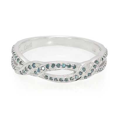 Anillo en plata con Diamante fantasía