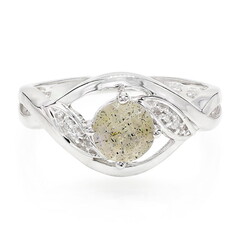 Anillo en plata con Espectrolita