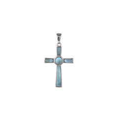 Colgante en plata con Larimar