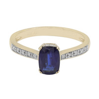 Anillo en oro con Cianita
