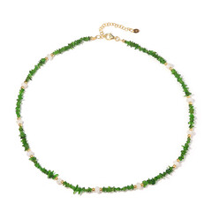 Collar en plata con Piedra de Luna arcoíris